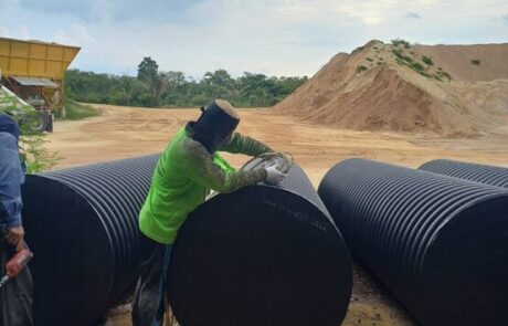 ทุ่นแพ ท่อ HDPE กรมทรัพยากรน้ำ กระทรวงทรัพยากรธรรมชาติ และสิ่งแวดล้อม-2