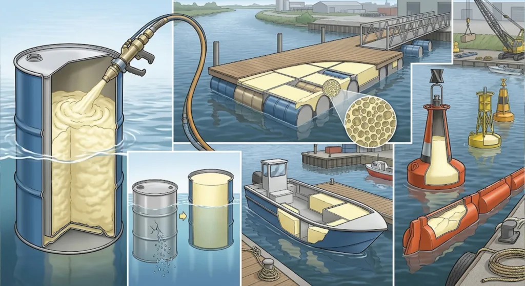 ฉีดโฟมทุ่นลอยน้ำ คืออะไร