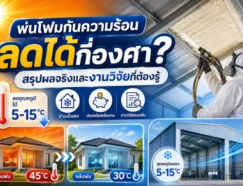 พ่นโฟมกันความร้อน ลดได้กี่องศา? สรุปผลจริงและงานวิจัยที่ต้องรู้
